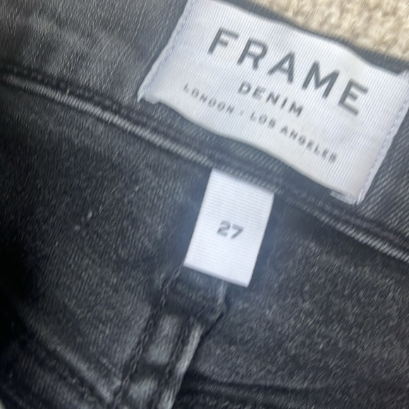 FRAME Le High Skinny Crop in Zepplin (Smokey gray color) - Picture 5 of 11